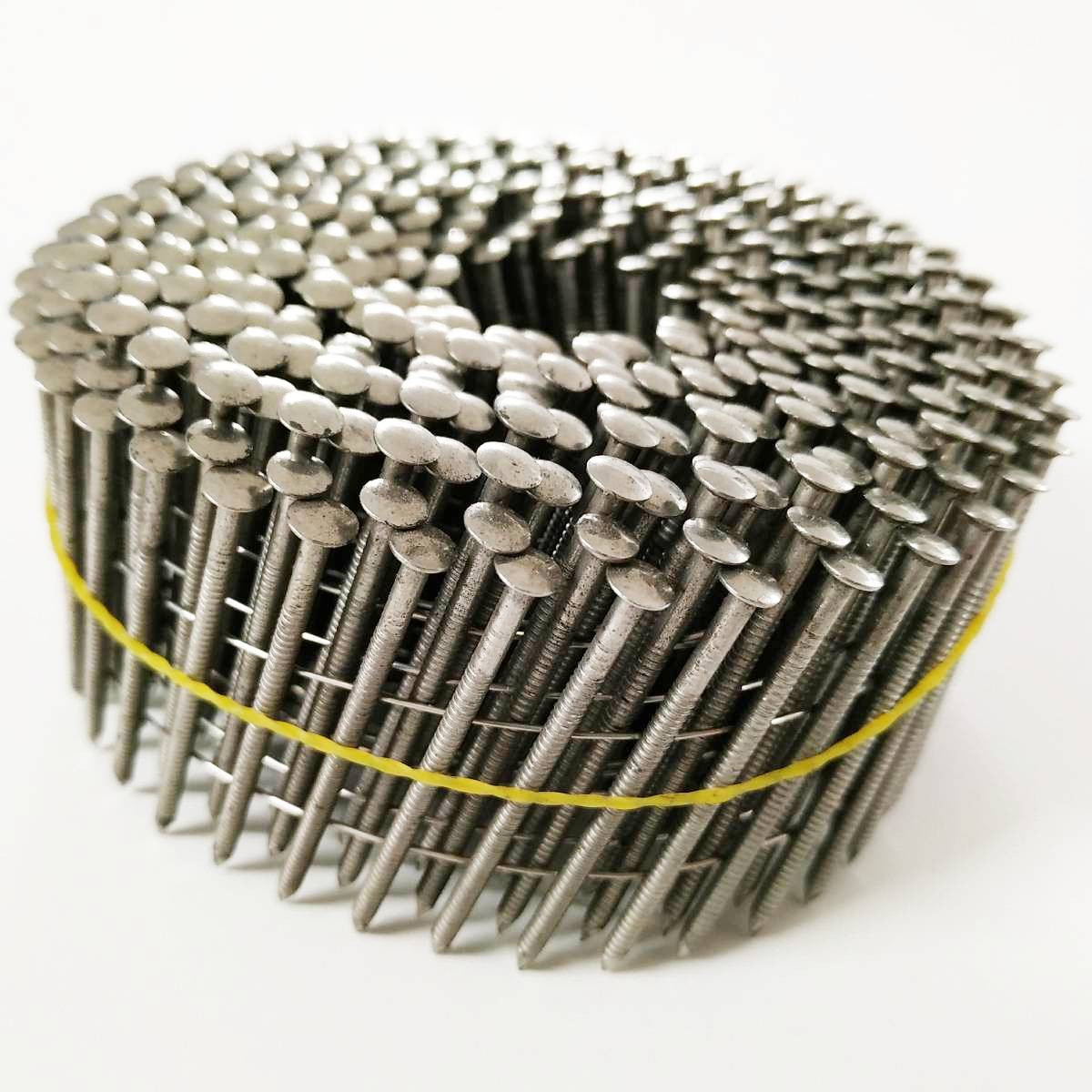 Pointes rouleaux 16° INOX têtes bombées en vente par 1 rouleau